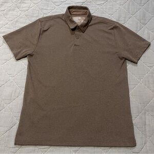 Twillory Men’s Performance Polo Shirt Grey Short Sleeve Size Medium